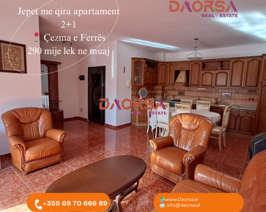 JEPET ME QIRA APARTAMENT 2+1 TE CEZMA E FERRES
